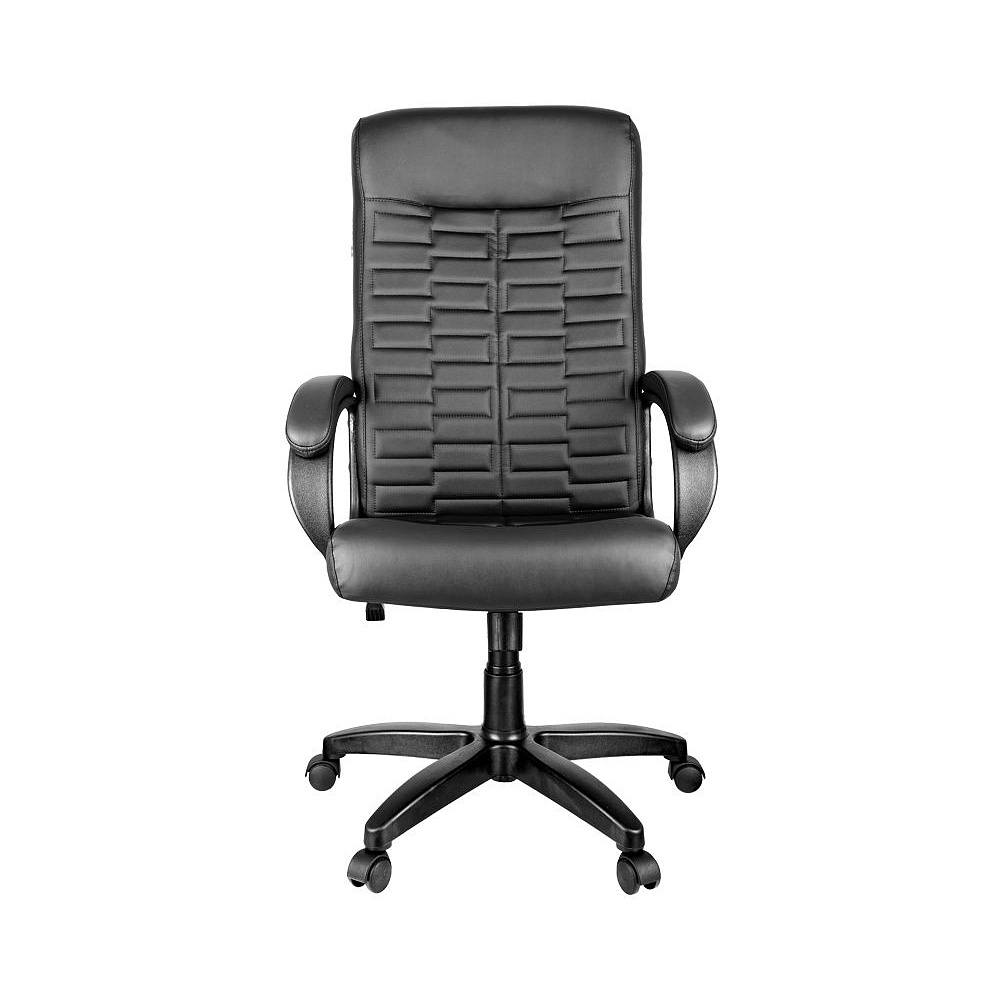 Кресло для руководителя Helmi HL-E80 "Ornament", экокожа, пластик, черный - 4