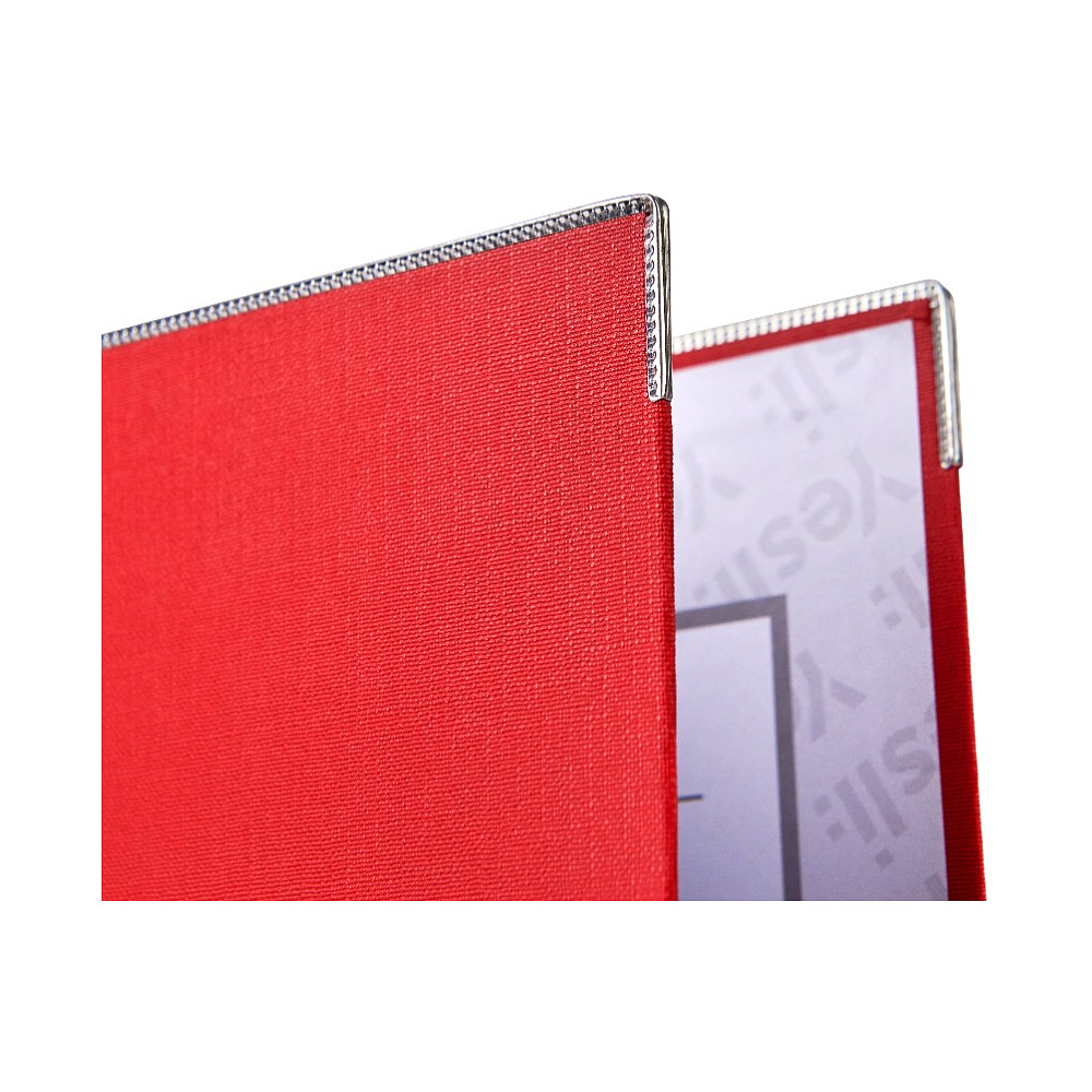 Папка-регистратор "Yesli:", А4, 75 мм, ПВХ Эко, красный - 5