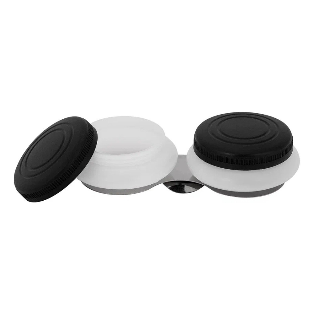 Масленка "Невская палитра", двойная, пластиковая, с крышкой