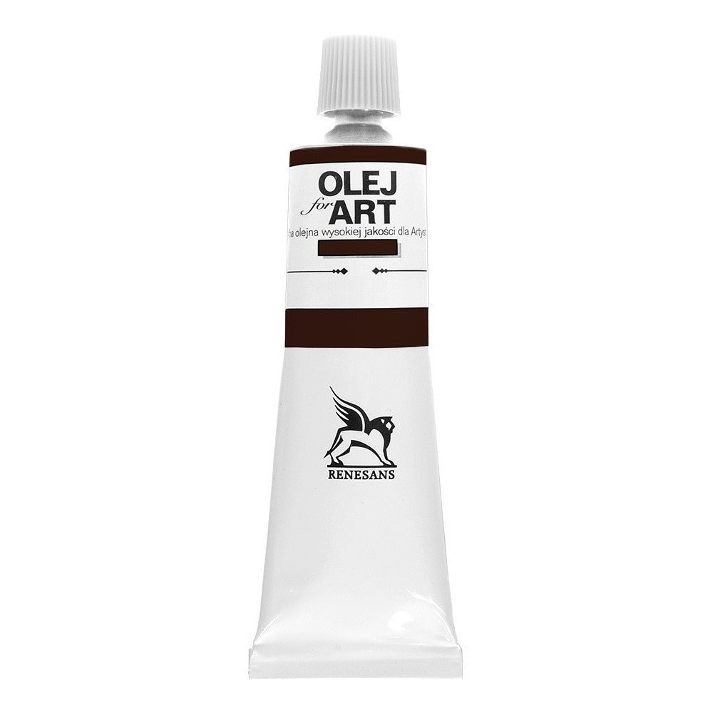 Краски масляные Renesans "Oils for art", 79 коричневый польский, 60 мл, туба