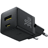 Сетевое зарядное устройство Baseus "Palm", Fast Charger, C+U, 30W, EU, Cluster Black - 4