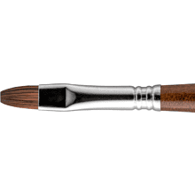 Кисть "Escoda Versatil Brush L/H", синтетика, темно-коричневый, плоская, №10