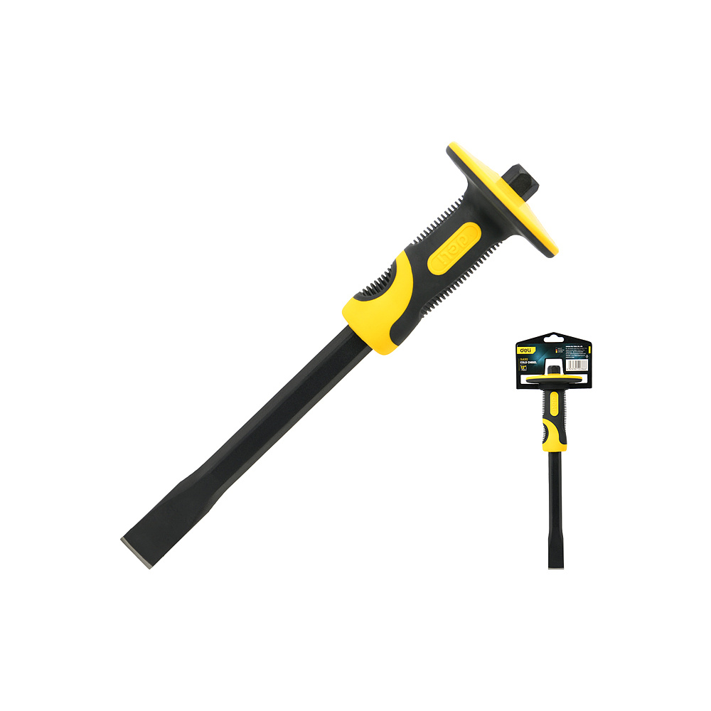 Зубило плоское "Deli", желтый - 2