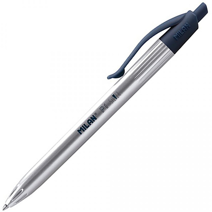 Ручка шариковая автоматическая "P1 Silver", 1.0 мм, ассорти, стерж. синий - 2