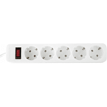 Сетевой фильтр Sonnen SPW-185, 1.8 м, 5 розеток, белый