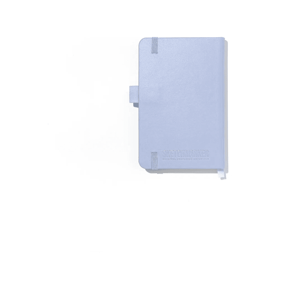 Скетчбук "Sketchmarker", 9х14 см, 140 г/м2, 80 листов, пыльный голубой - 4