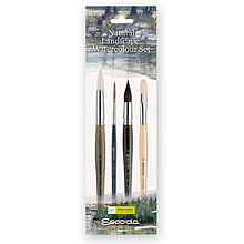 Набор кистей "Escoda. Natural landscape watercolor set", набор 4 шт