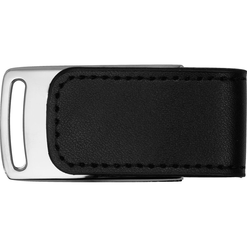 USB Flash накопитель 3.0 64 Gb VDL-014, металл, кожзам, черный  - 2