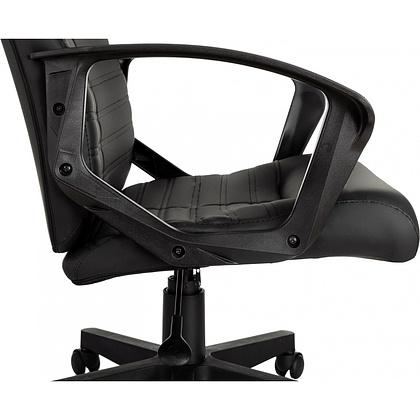 Кресло для руководителя Бюрократ "CH-480LT", экокожа, пластик, черный - 7