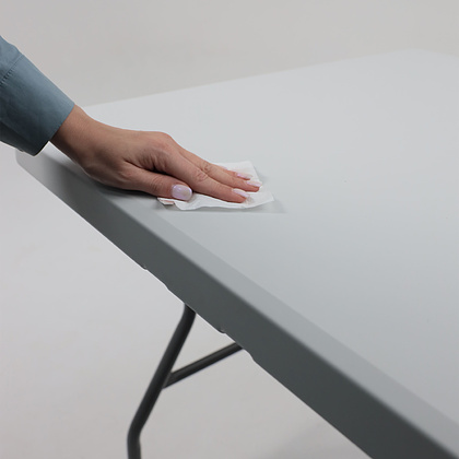 Стол складной 1520х760х740 мм, пластик, белый - 15