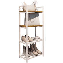 Обувница ALLERD 2+2 RION, белый муар