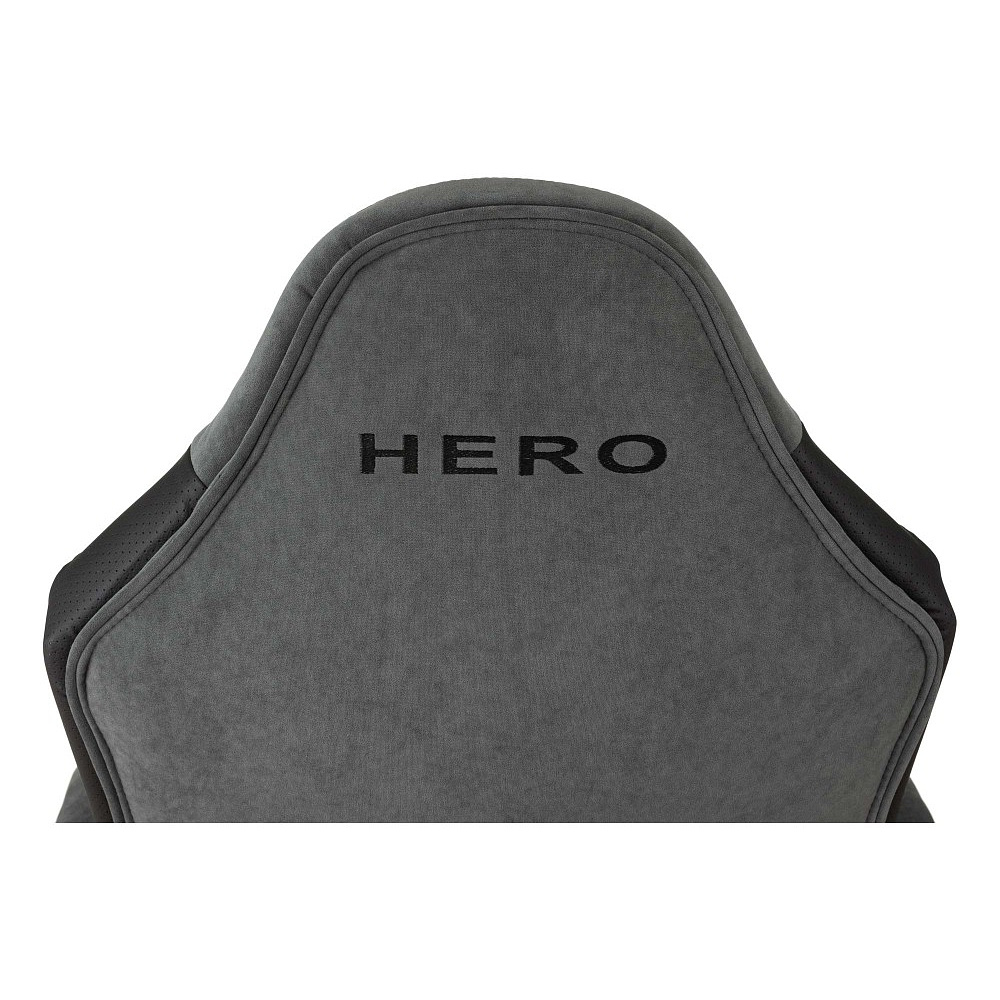 Кресло игровое Бюрократ "Zombie Hero", ткань, экокожа, пластик, серый - 5