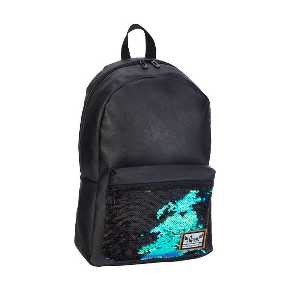 Рюкзак молодежный "Head Holographic Fashion", черный, синий - 2