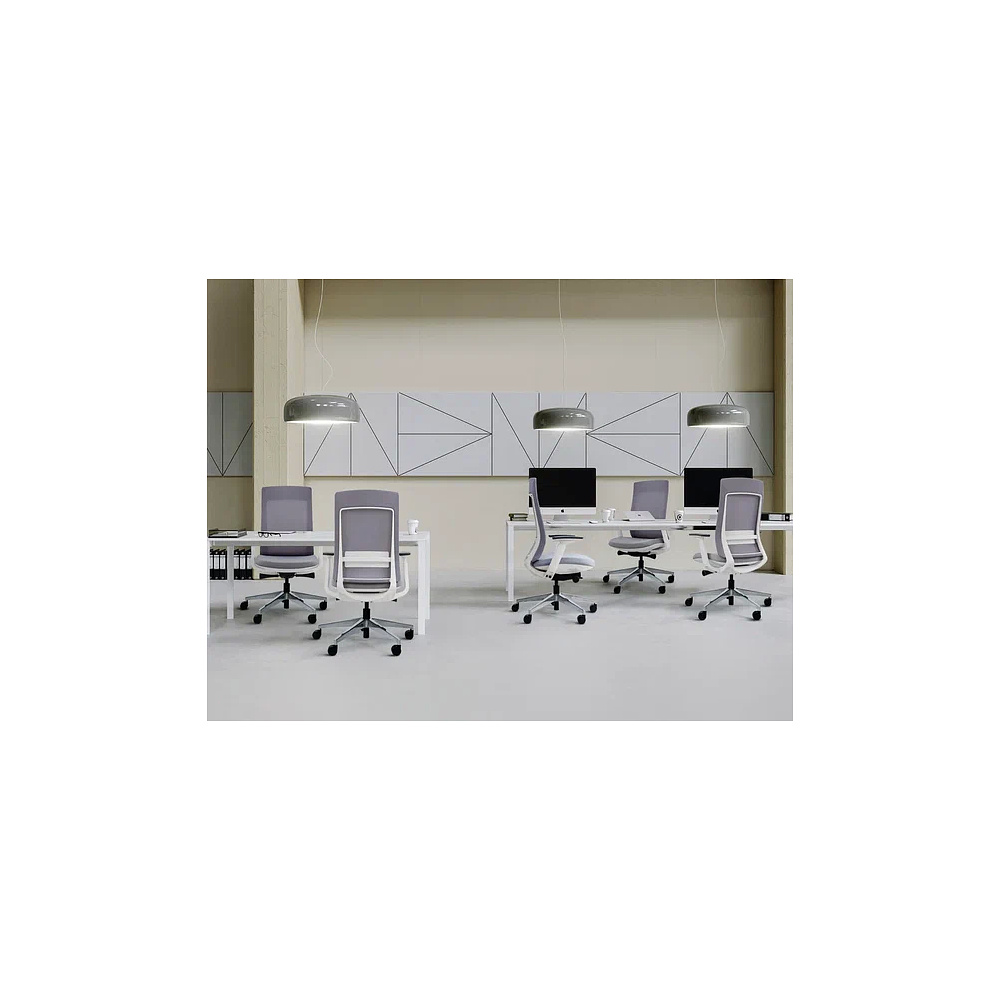 Кресло компьютерное SitZone E-VL002B, сетка, ткань, пластик, черный - 16