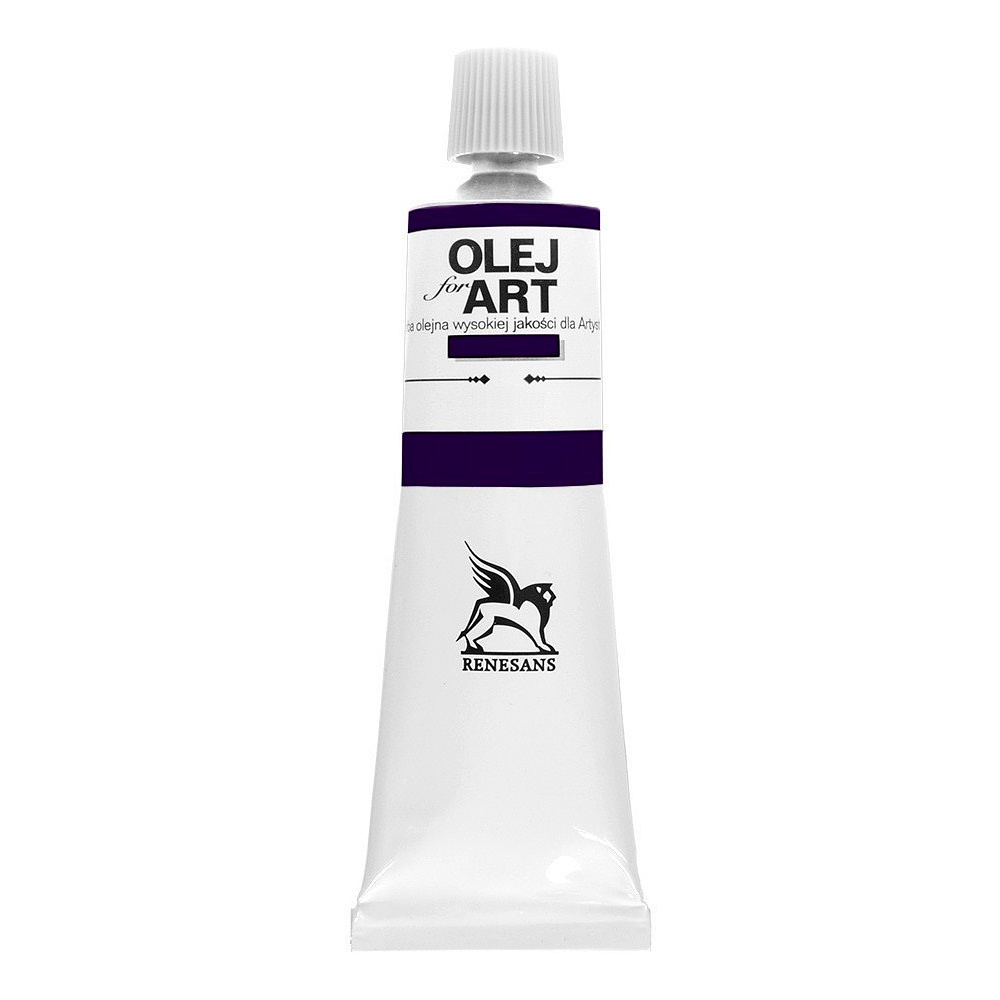 Краски масляные Renesans "Oils for art", 27 фиолетовый минеральный, 60 мл, туба