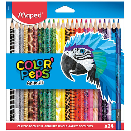 Цветные карандаши "Color' Peps Animal", 24 цвета