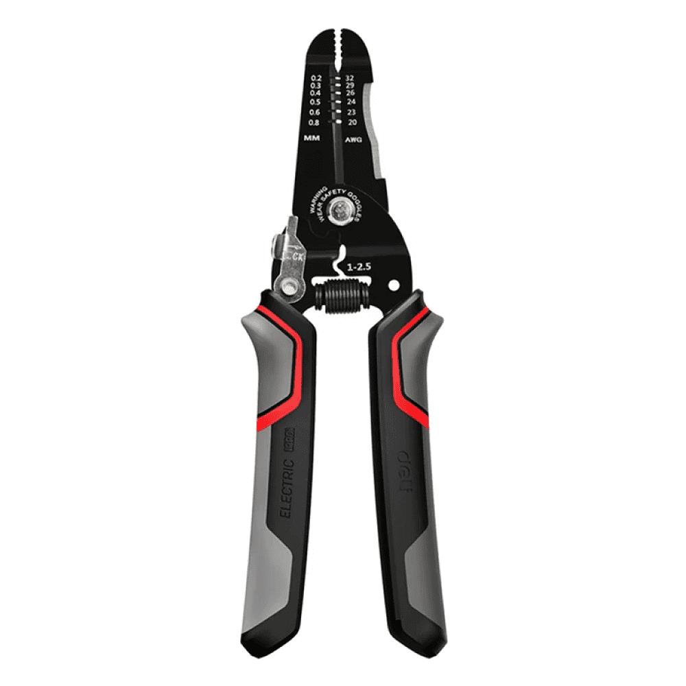 Инструмент для снятия изоляции Deli RS EDL383028, 180 мм, 0.2- 0.8 мм - 10