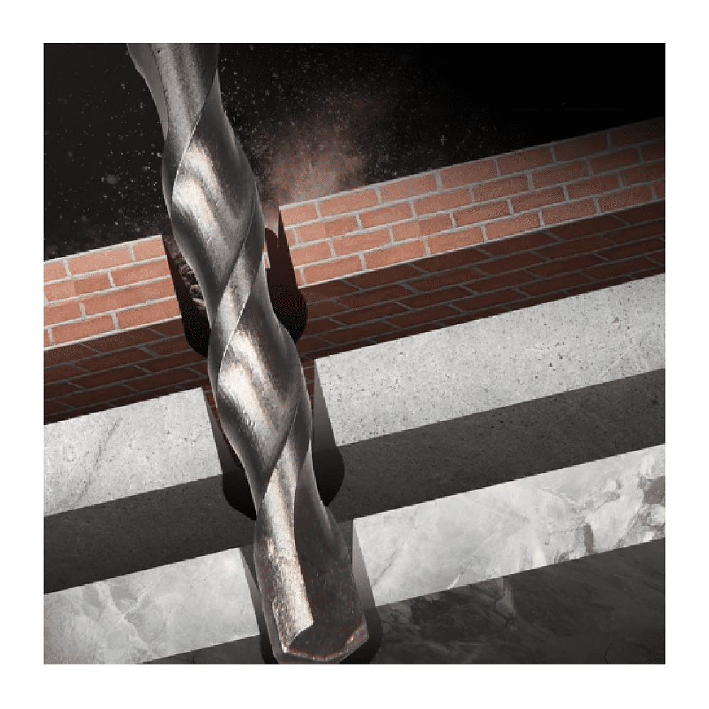 Бур по бетону Deli YS EDH-Y16210, 16 x 210 мм, SDS-PLUS - 4