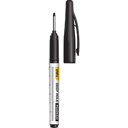 Маркер строительный Deli EDL-SK01-E1, черный, 4 шт.