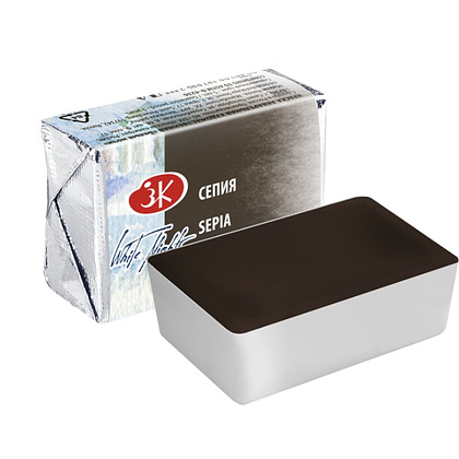 Краски акварельные "Белые ночи", 413 сепия, кювета