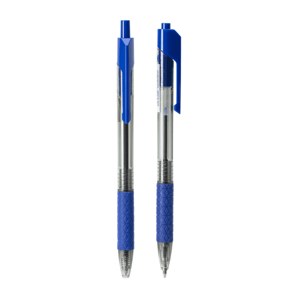 Ручка шариковая автоматическая "Arrow", 0.7 мм, прозрачный, синий, стерж. синий - 2