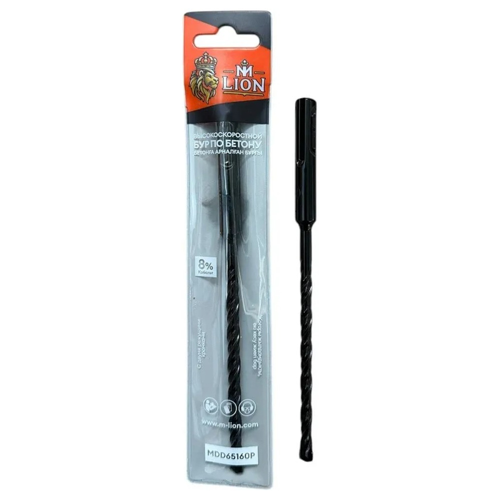 Бур по бетону M-Lion, MDD25460P, 25х460 мм, SDS+, двойная резьба