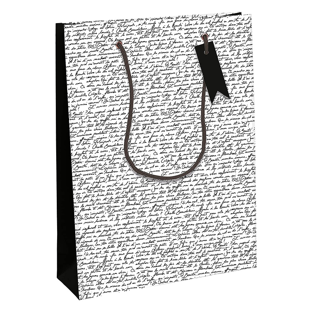 Пакет бумажный подарочный "Excellia. Baudelaire", 26.5x14x33 см