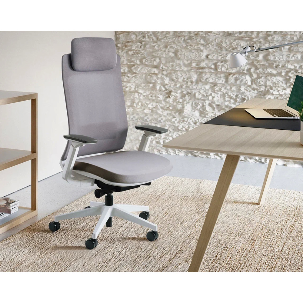 Кресло компьютерное SitZone E-VL002B, сетка, ткань, пластик, черный - 20