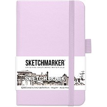 Скетчбук "Sketchmarker", 9x14 см, 140 г/м2, 80 листов, фиолетовый пастельный