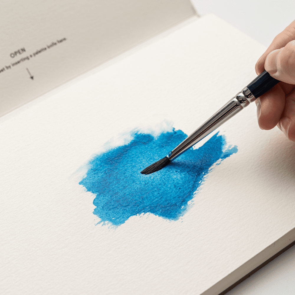 Блок-склейка бумаги для акварели "Himi", 14х21,5 см, 300 г/м2, 20 листов, голубой - 5