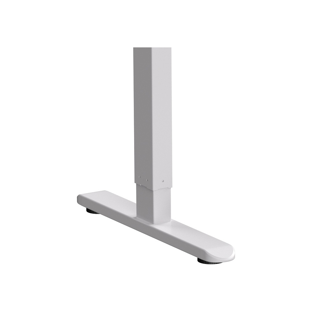 Стол с электроприводом WellDesk Basic 1300x675х18 белый/дуб денвер трюфель (9191460+9072454) - 5