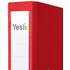 Папка-регистратор "Yesli:", А4,  50 мм, ПВХ, красный - 3