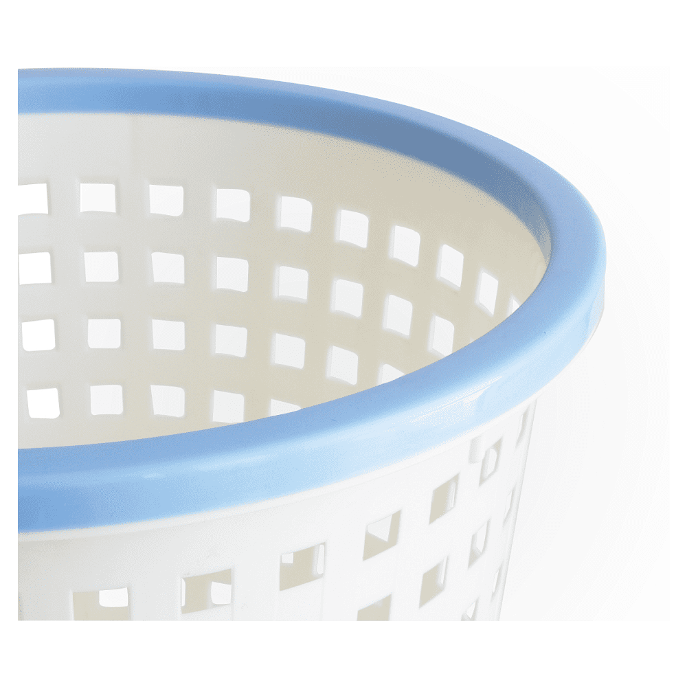 Урна для мусора "Deli", 11.5 л, пластик, белый, голубой - 5