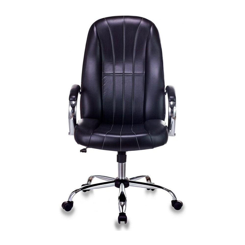 Кресло для руководителя Бюрократ T-898SL черный Leather Venge Black, эко.кожа, металл - 2