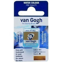 Краски акварельные "Van Gogh", 803 темное золото, кювета
