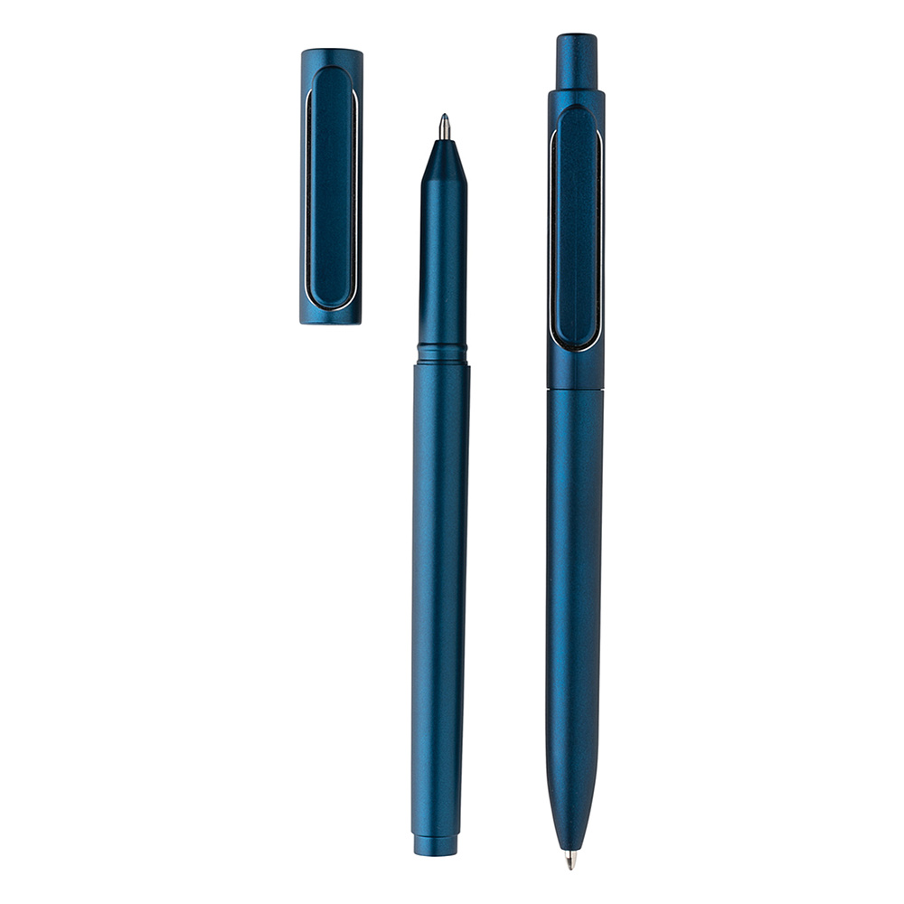 Набор ручек "X6": ручка шариковая автоматическая, ручка шариковая, синий - 2