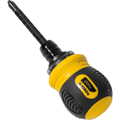 Двухсторонняя отвертка Deli YS EDL626010, с трещоткой, PH2+SL6 - 15