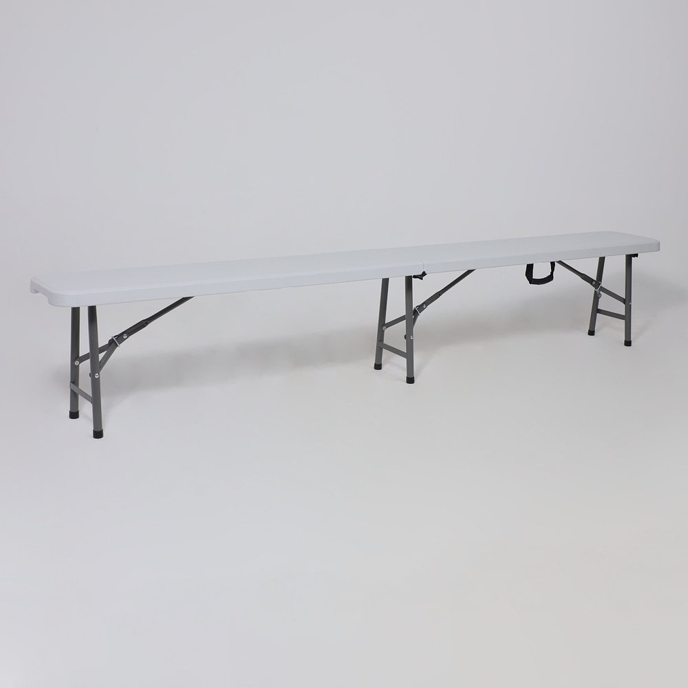 Скамья складная Bench AKS тип 2, 2400х300х430 мм, белый - 2