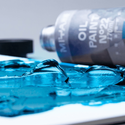 Краски масляные "HIMI.MIYA", оранжево-красный, 170 мл., туба - 8