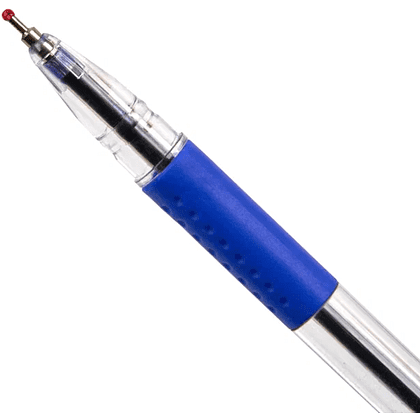 Ручка шариковая "Pronto", 0.5 мм, прозрачный, стерж. синий - 5
