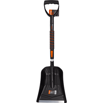 Лопата снеговая автомобильная телескопическая Amigo, 255x300, рукоятка 850-1040, черная