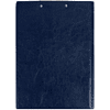 Планшет открывающийся с зажимом, A4, винил, синий - 2