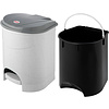 Урна для мусора IDEA 19л, пластик, с педалью, мрамор - 4
