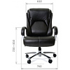 Кресло для руководителя "Chairman 402", экокожа, металл, черный - 4