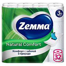Бумага туалетная Zemma Natural Comfort