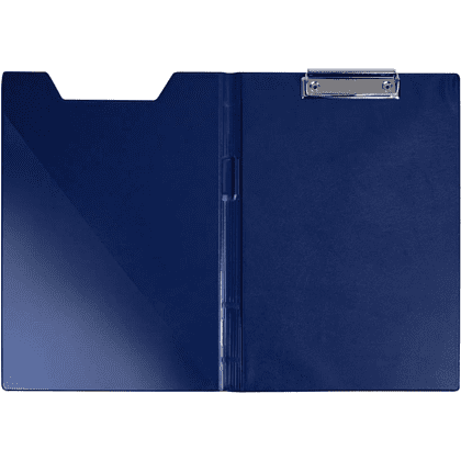 Планшет открывающийся с зажимом, A4, винил, синий - 4