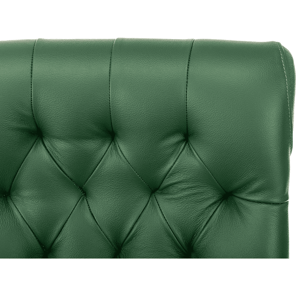 Кресло Бюрократ T-9928WALNUT-CF, натуральная  кожа, зеленый, каркас дерево  - 10