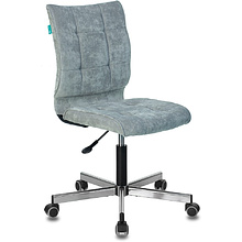Кресло для персонала "Бюрократ СH-330M/LT", ткань, металл, серо-голубой