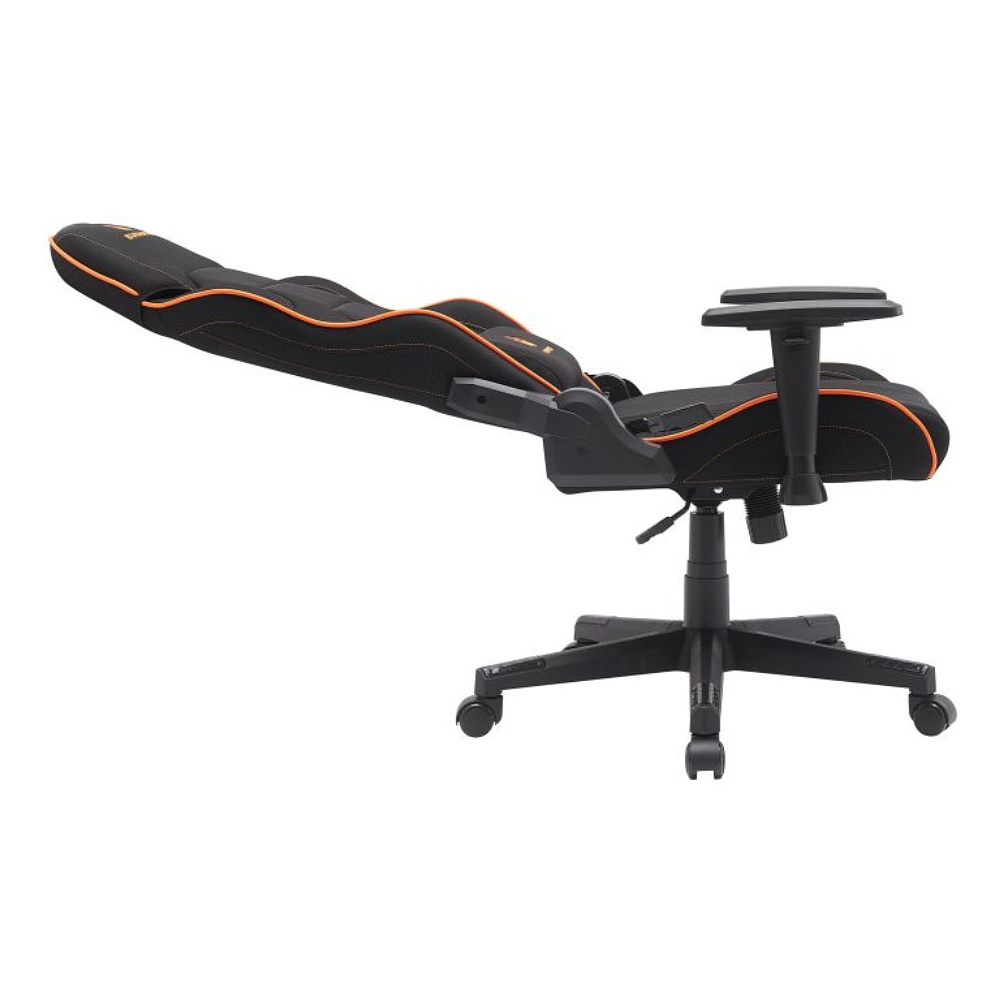 Кресло игровое EVERPROF "Panther", ткань, пластик, черный, оранжевый - 6