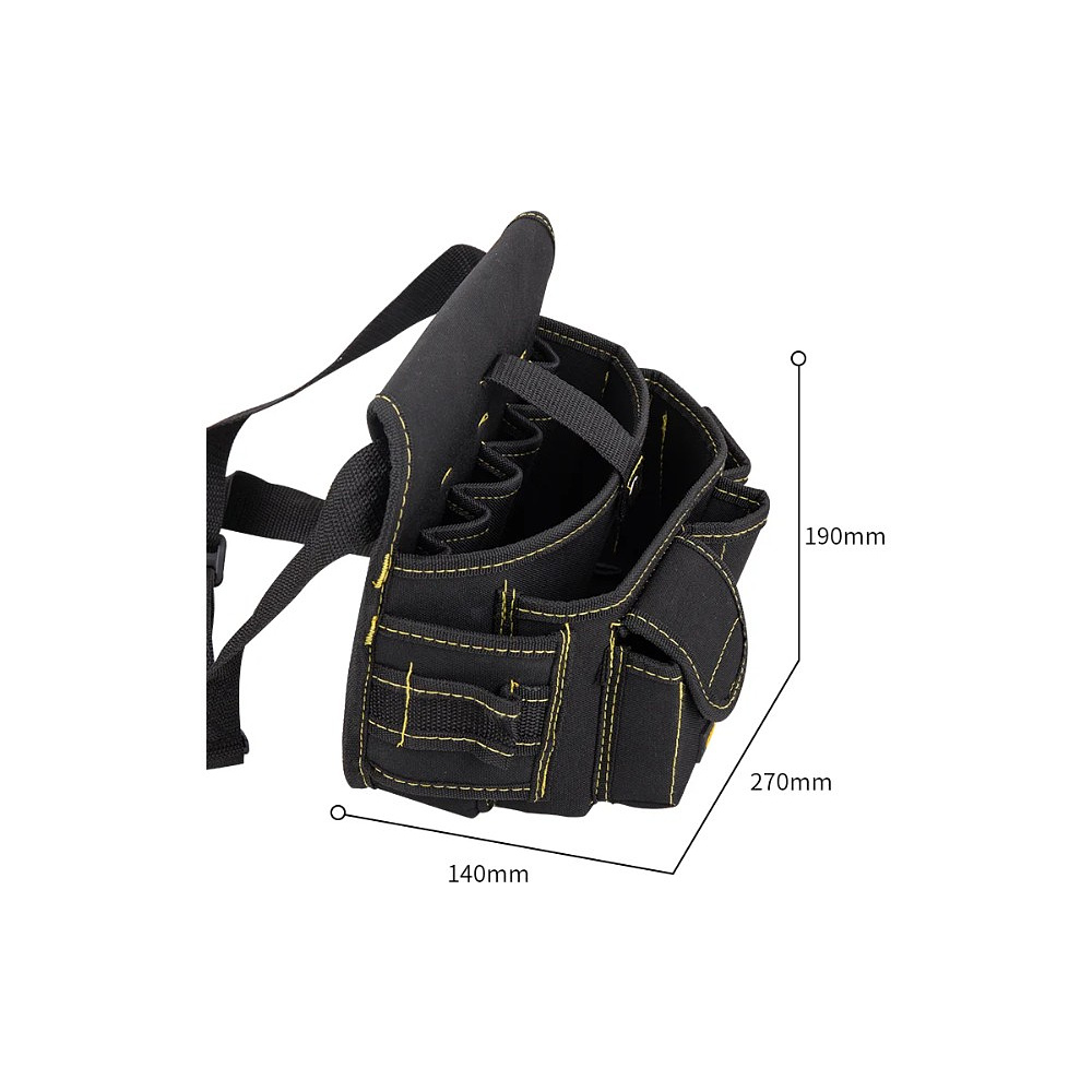 Сумка для инструментов поясная Deli YS EDL-P5, черный - 8